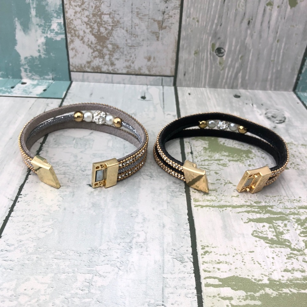 Fashion Bracelets With Magnetic Clasp Lot of 2 NEW - Picture 4 of 6